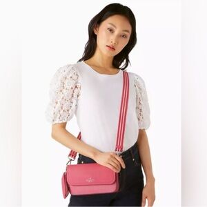 KATE SPADE ROSIE CANVAS FLAP BAG